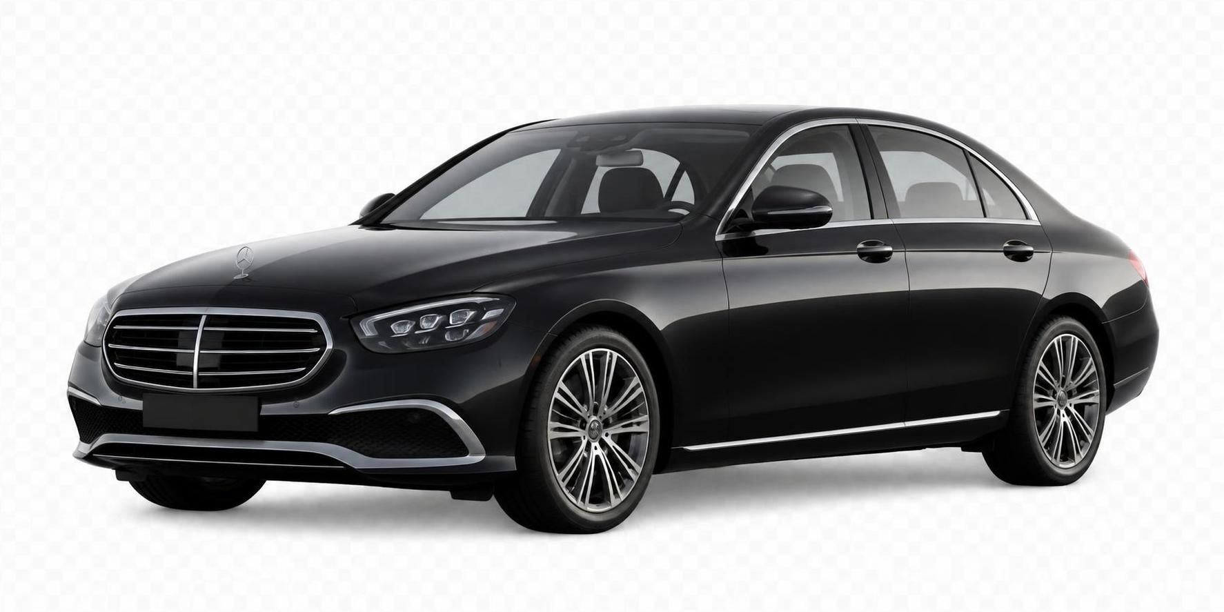 Schwarze Mercedes-Benz E-Klasse