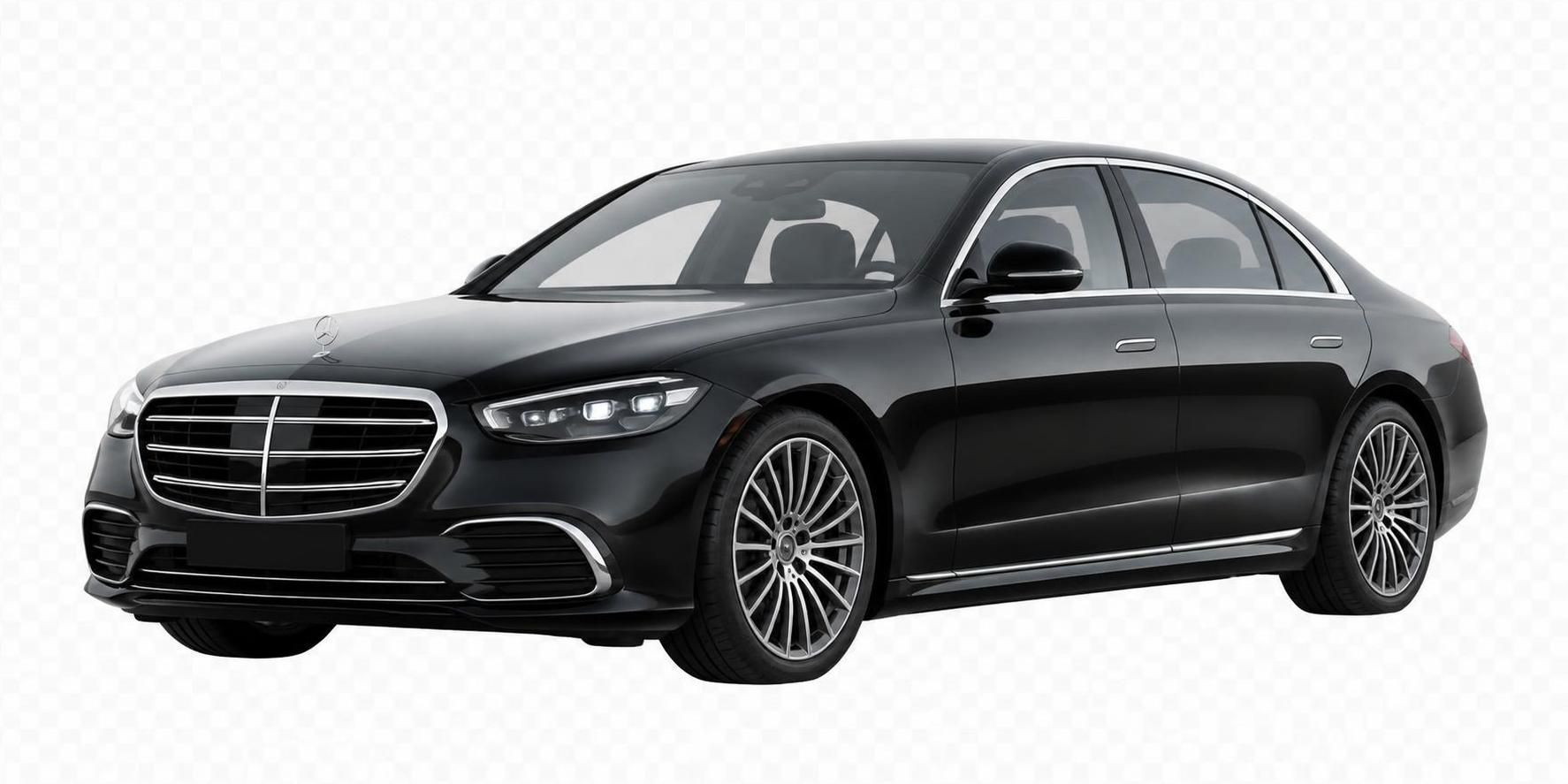 Schwarze Mercedes-Benz S-Klasse