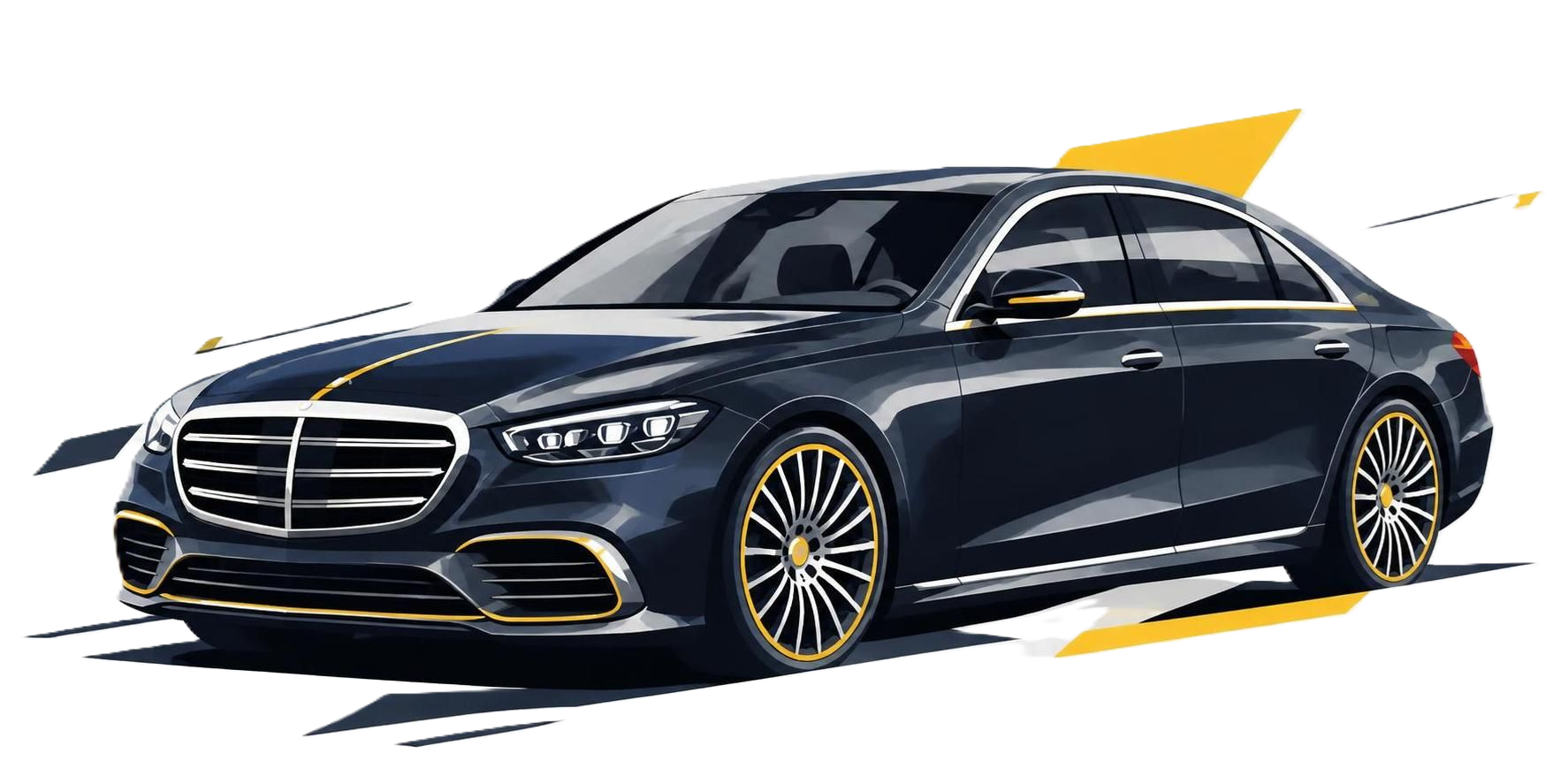 Schwarze Mercedes-Benz V-Klasse für Premium-Transfers
